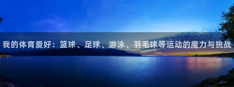 竞技宝测速站网址填什么：我的体育爱好