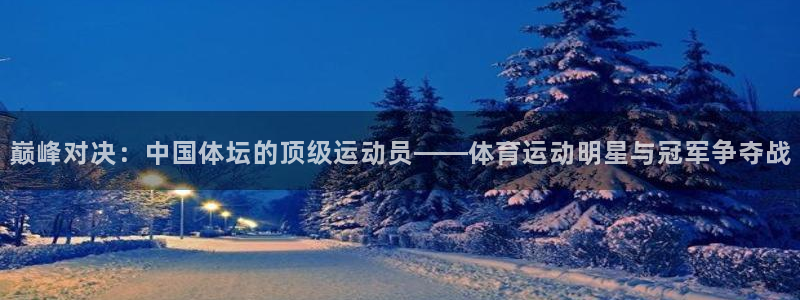 竞技宝官方登录网址：巅峰对决：中国体