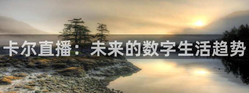 五星体育电视台：卡尔直播：未来的数字生活趋势